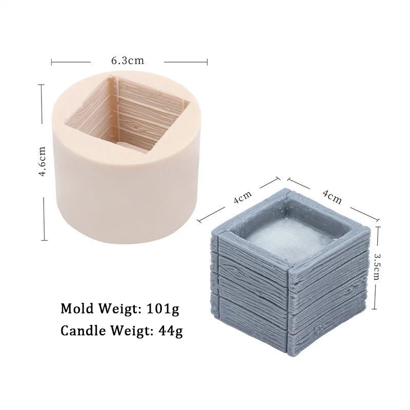 Succulent Flower Pot Silicone Mold DIY Flower Plant Gypsum Candle Making Resin Soap Mould Handmade Cement Clay Molds Home Decor