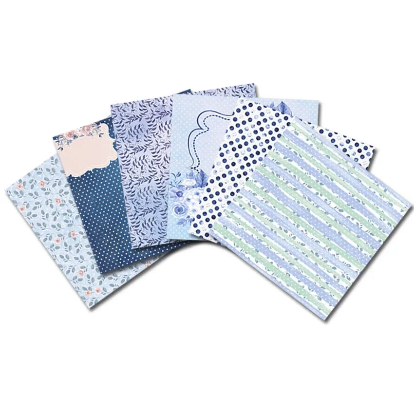 6x6 Scrapbooking Paper Pad  6/12 Sheets Floral Pattern Decorative Paper For Journaling Collage DIY Crafts