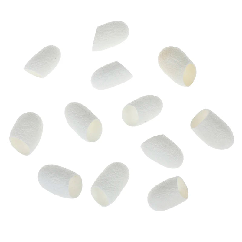 100Pcs/set Hot Sale Organic Natural Silk Cocoons Silkworm Balls Face Skin Care Scrub Purifying Acne Anti Aging Whitening