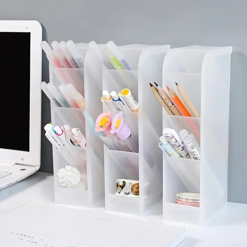 1pc Multi-Layer Pen Holder & Cosmetic Brush Storage Holder - Perfect for Office & School Supplies Pen Organizer Desk Organizer