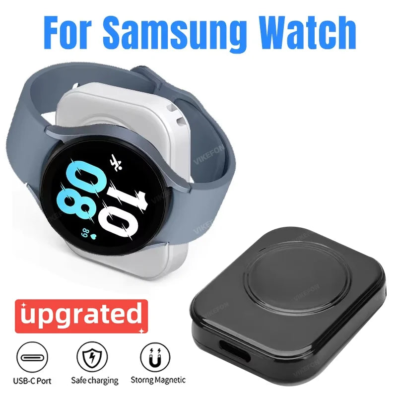 Magnetic Type C Watch Wireless Charger For Samsung Galaxy Watch Ultra/7/6/6 Classic/5 Pro/5/4 /4 classic/3/Active Fast Charging