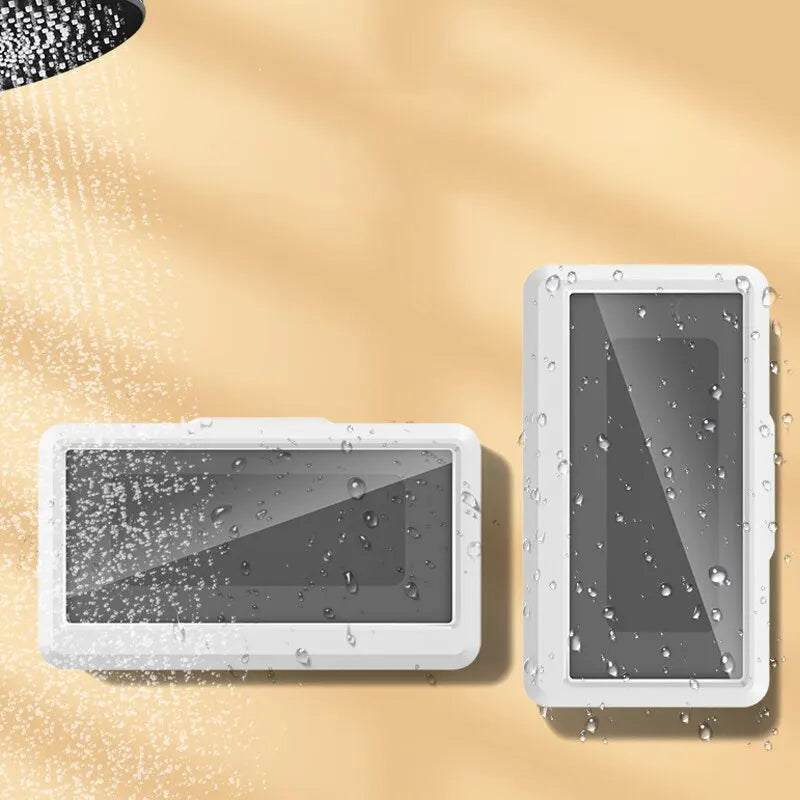 Fixed Universal Waterproof and Anti-fog Mobile Phone Case for Bathroom Shower Phone Holder Waterproof Can Touched Shower Phone
