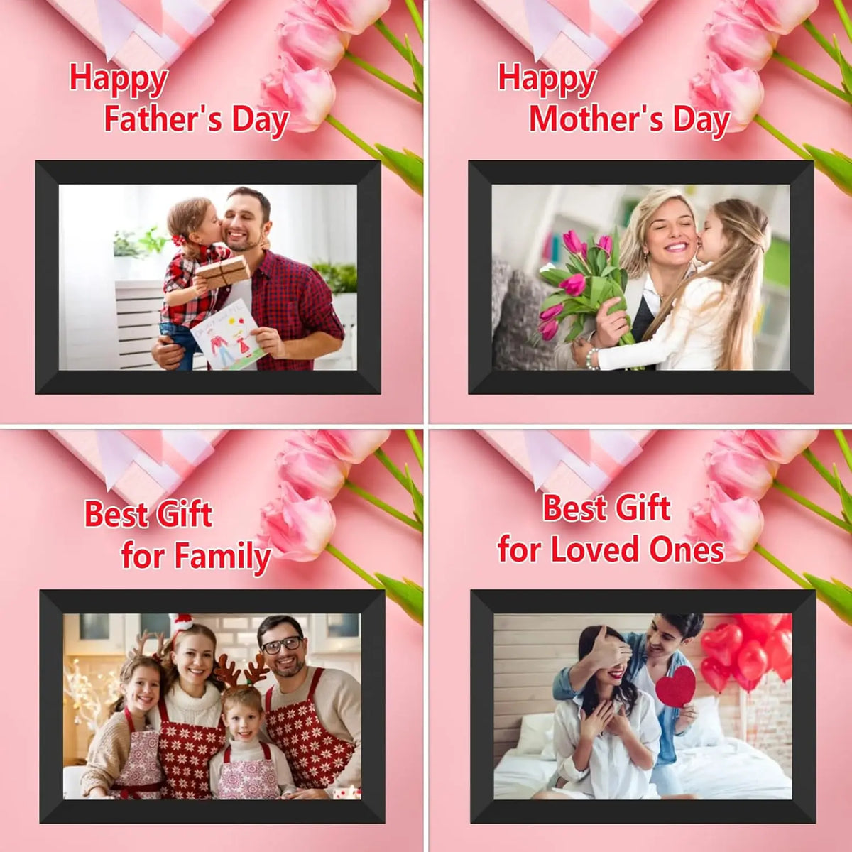 Frameo 10.1 Inch WiFi Digital Photo Frame with Calendar