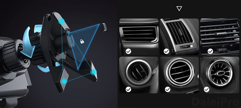 Foldable Phone Car Wireless Charger Mount Electric Clamping Rotation Universal Phone Holder For Galaxy Z Fold iPhone Xiaomi Pad