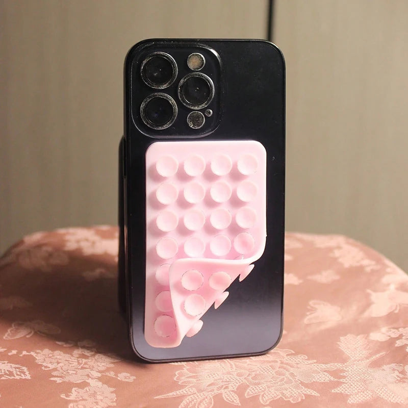 Silicone Suction Cup Phone Case Mount - Double-Sided Hands-Free