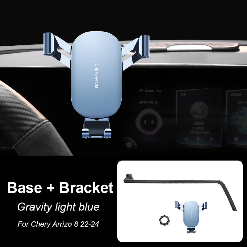 Car Phone Holder For Chery Arrizo 8 2022-2024 Car Screen Phone Holder Wireless Charger Navigation Modification Interior