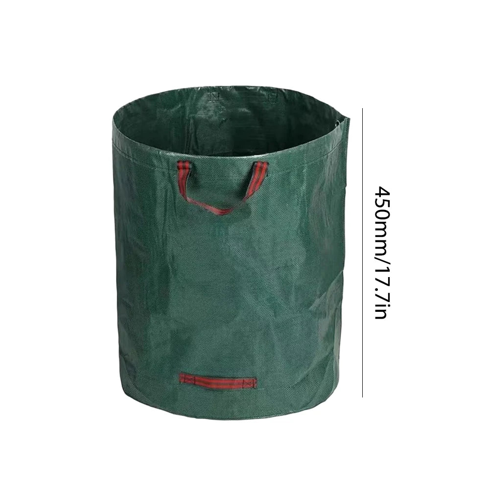 120L-500L Waterproof Large Capacity Leaf Sack, Yard Waste Collection Storage Container for Garden Lawn Outdoor