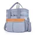 Lunch Bag for Women Men Double Deck Insulated Lunch Box Expandable Leakproof Reusable Lunch Cooler Bag for Work, Office, Picnic