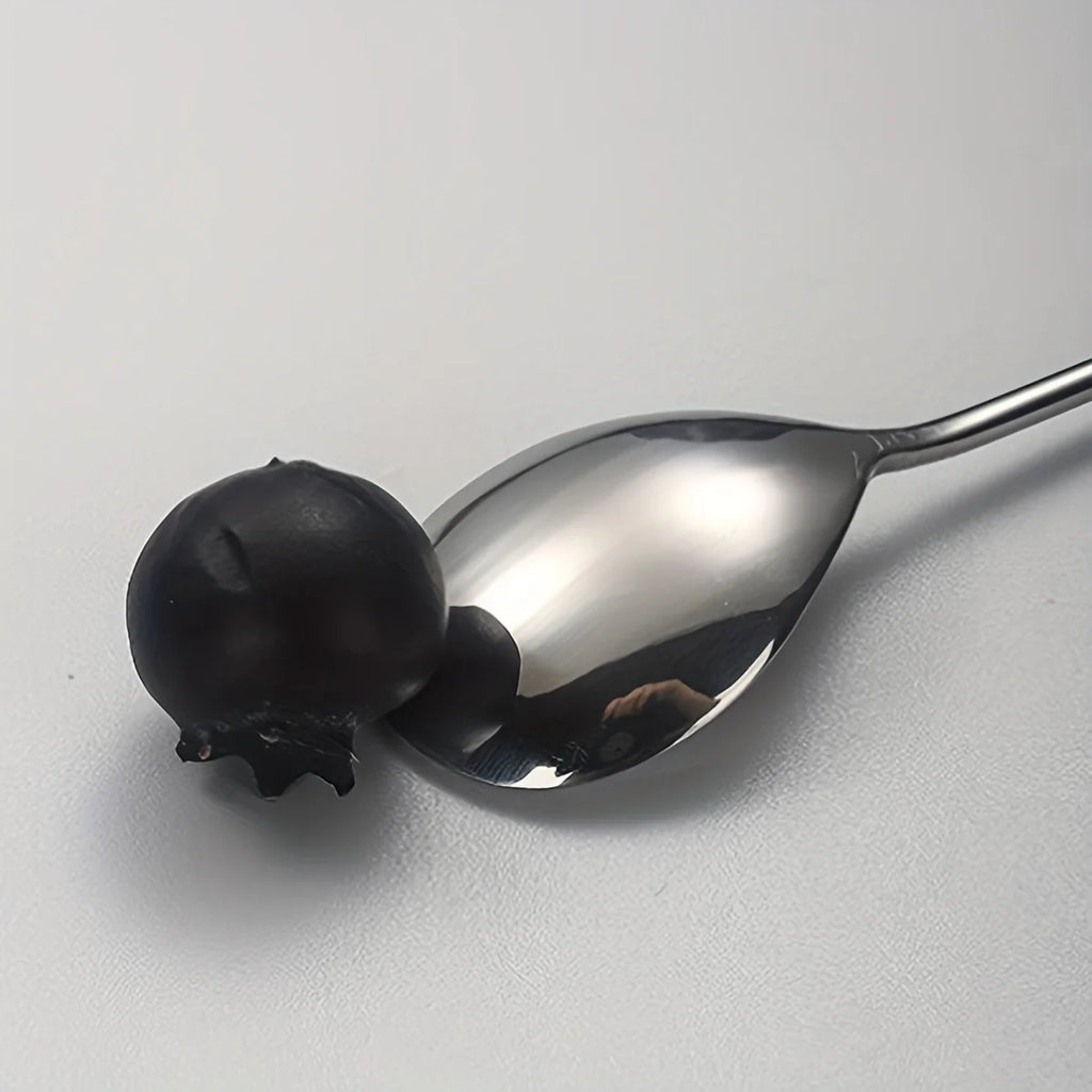 2pcs, Dessert Spoon, Stainless Steel Coffee Spoon, Cute Milk Spoon, Kawaii Cat Stirring Spoon, Reusable Ice Cream Spoon