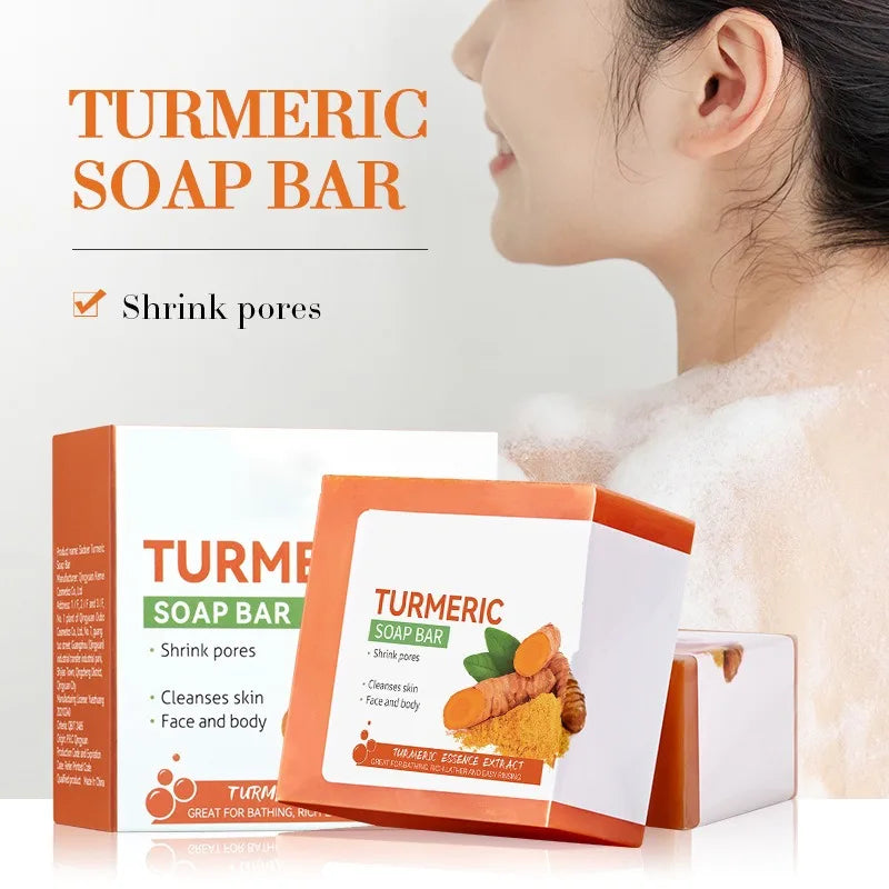 Hand Made Turmeric Soap Body Cleaning Lightening Dark Underarm Leg
