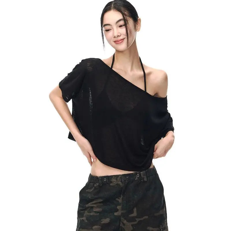 Kimutomo T Shirts Women Short Sleeve Loose Vintage Grunge Gothic