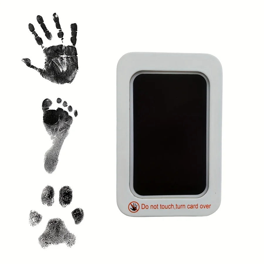 4sets Multi-Color Pet Paw Print Kit with Ink Pad and Mprint Cards Safe Non-toxic Baby Handprint Christmas Gift Pet Souvenir