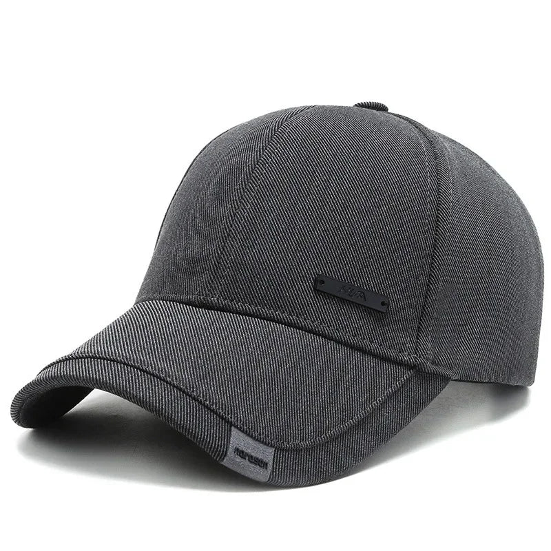 Spring and Summer Baseball Caps for Middle - Aged and Elderly Men - Sun - Shading and Protection Simple Casual  Adjustable