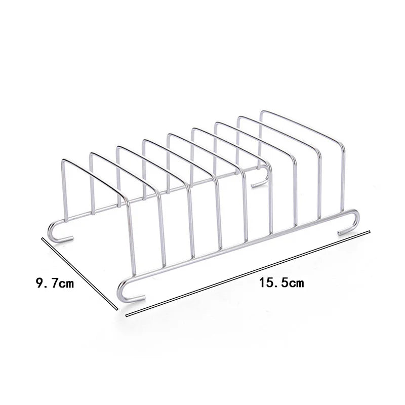 Stainless Steel Toast And Bread Rack Rectangle Food Display Tool For Air Fryer Accessories Food Tool Toast Rack For Kitchen