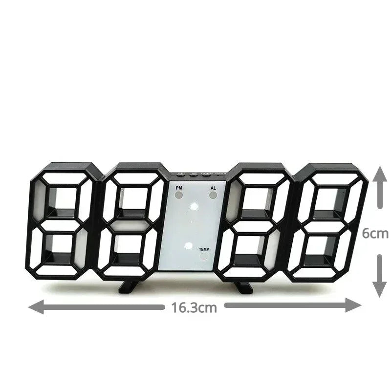 Purchase Products Clock 3D LED Digital Alarm Clock Wall