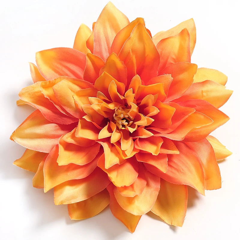 3/7pcs Bulk 15cm Artificial Dahlia Flowers Chrysanthemum Handmade DIY Home Decor Flowers Head Bride Flowers Bouquet Accessories