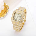 Men Watch Business Square Starry Sky Steel Belt Diamond