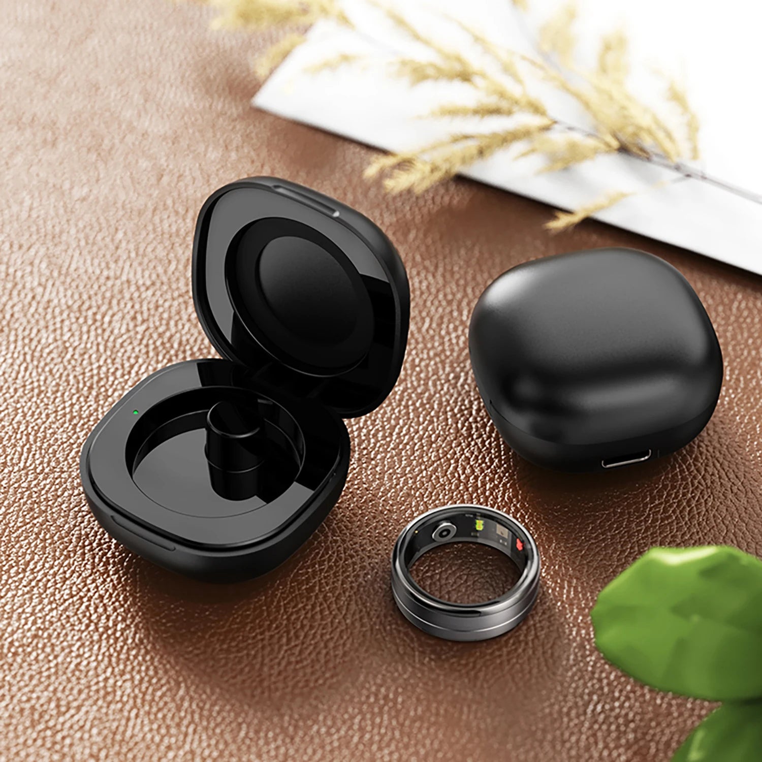 Charging Case For Smart Ring Charging Box Cradle Dock For R09 R08 R02 R03 R04 R05 R06 Smart Ring Wireless Charger Case