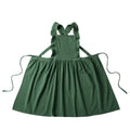 Japanese Korean Flouncing Kitchen Coffee Shop Working Falbala Apron kawaii Home Cotton Linen Pinafore with Lotus Leaf Lace