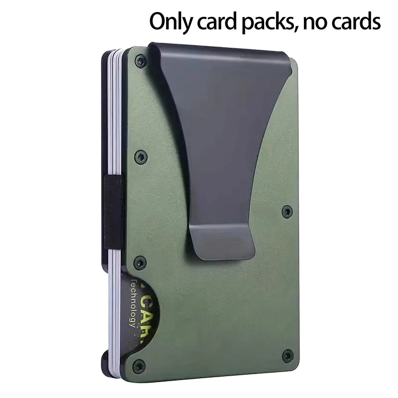 RFID Slim Minimalist Wallet For Men Women Credit Card Holder With Money Clip Thin Design For Pocket Camping Activities