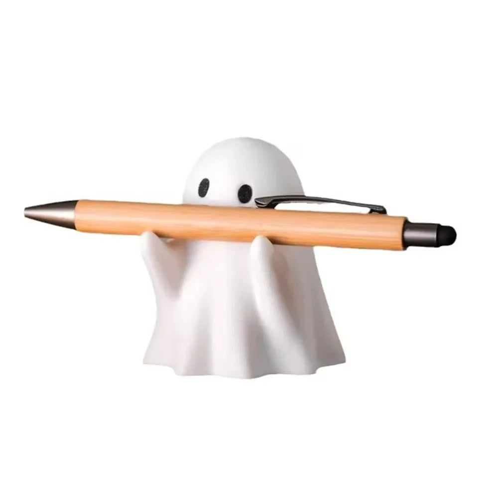 Spooky Ghost Pen Holder Funny Figurine Design Pencil Desk Organizer Accessory Gift for Families And Friends