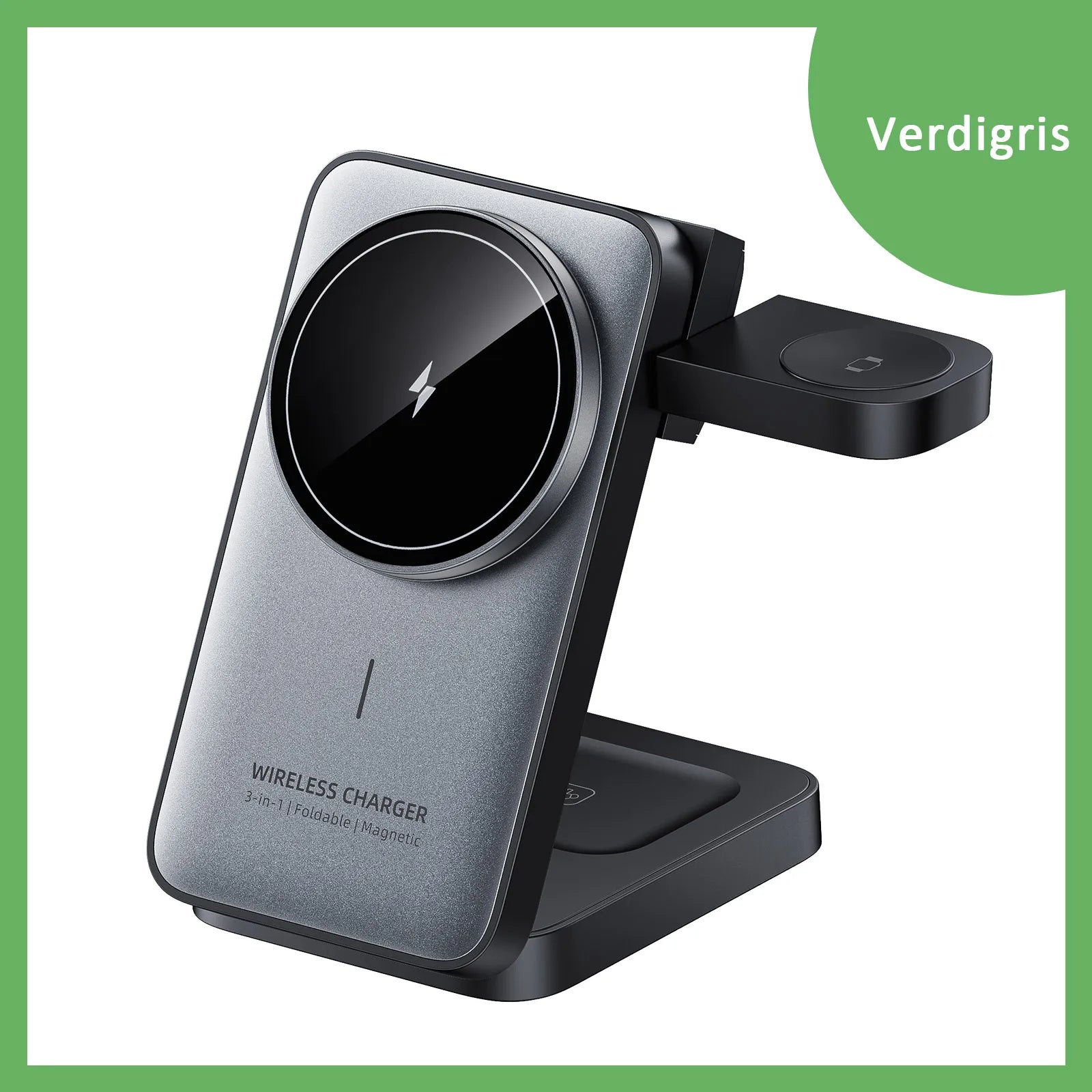 3 in 1 Travel Magnetic Wireless Charger Dock For Magsafe iPhone 17 16 15 Pro Max 14 13 12 iWatch 11-2 Airpods Pro Fast Charging