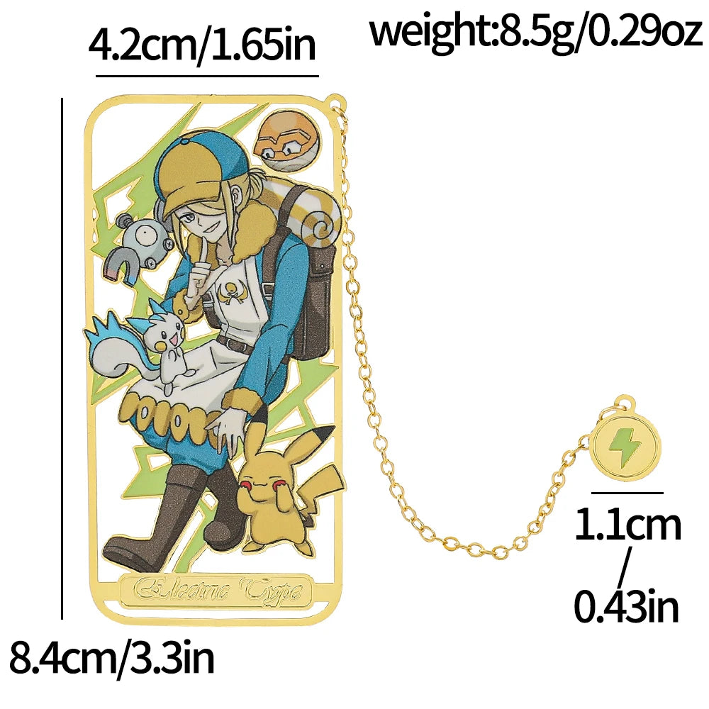 Cute Anime Pet Genie Book Mark Girl Fan Collection Metal Bookmarks Gift for Book Lover, Girl Book Accessories Reading Marker