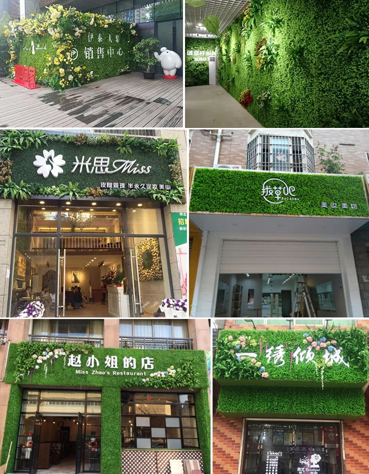 Grass Mat Green Artificial Moss Lawns Garden Turf Carpets Fake Sod Artificial Plant DIY Landscape Wedding Home Decor