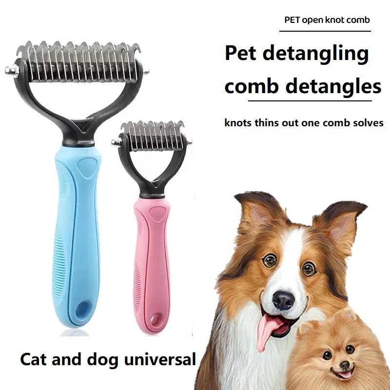 Dog Cats Comb Brush for Dog Grooming Shedding Short Hair Puppy