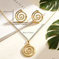 1Set Hollow Monstera Leaf 2Pcs Jewelry Set, Tropical Leaf Necklace Stud Earrings For Women Beach Vacation Wear