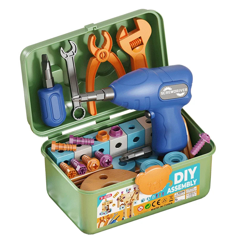 DIY Nut Hand Disassembly Assembly Puzzle Simulated Screwing Toolbox