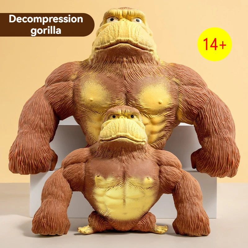 Fashion Antistress Gorilla Funny Gorilla Decompression Toy Doll Decompression Creative Toy Indestructible Soft Gorilla Statue