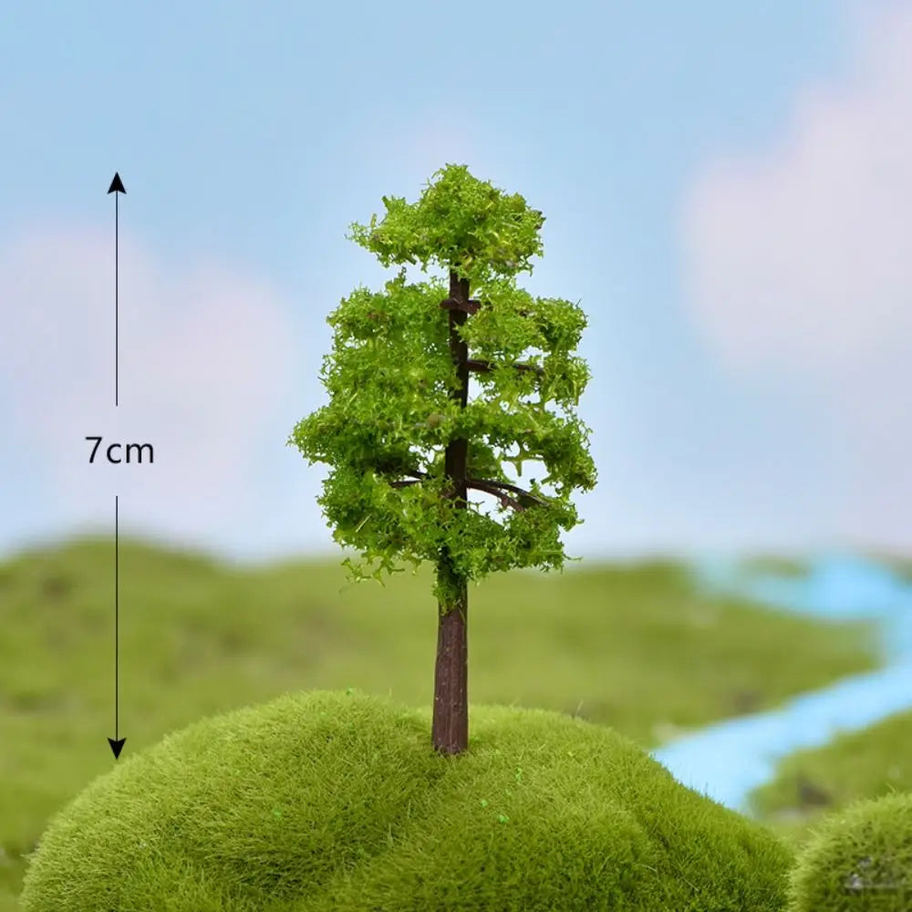 Durable Plastic Sakura Miniatures Rural Style Model Simulation Trees Landscape Vivid Micro Landscape
