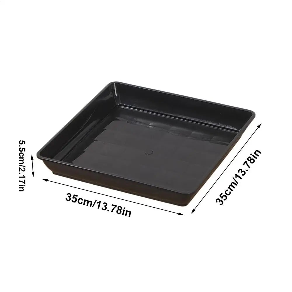 Plant Saucer Square Durable Flower Pot Indoor Outdoor Heavy Duty Tray Square Flowerpot Water Dish Home Decor for Gardening