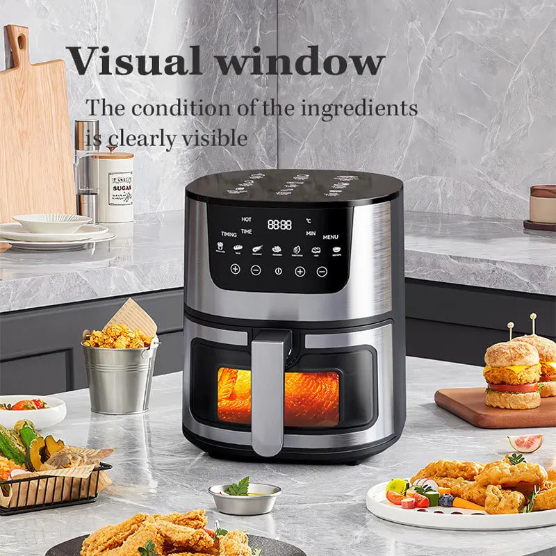 1250W Oil Free Air Fryer Oven LED Touch Panel