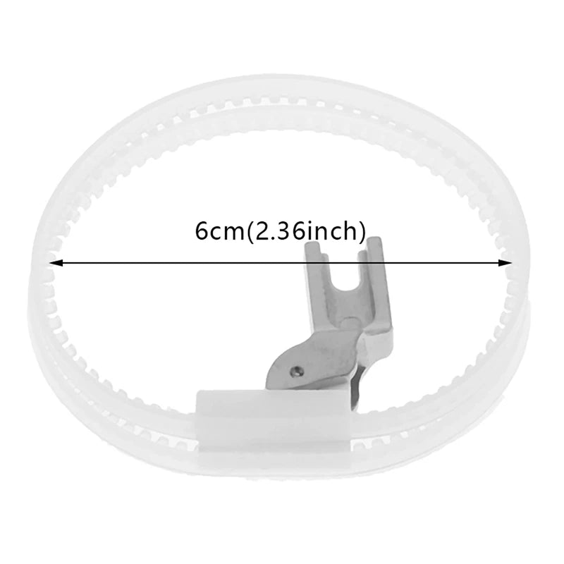 1PC Roller Presser Foot T350 Double Sided Roller Flat Car Plastic Ring Presser Foot Left-Right Unilateral Leather Presser Foot
