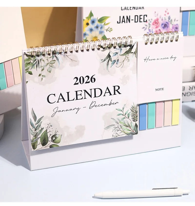 2026 Calendar Planner Multifunctional Health Tracker Daily Schedule Motivational All-Purpose Office Home Student Desk Organizer