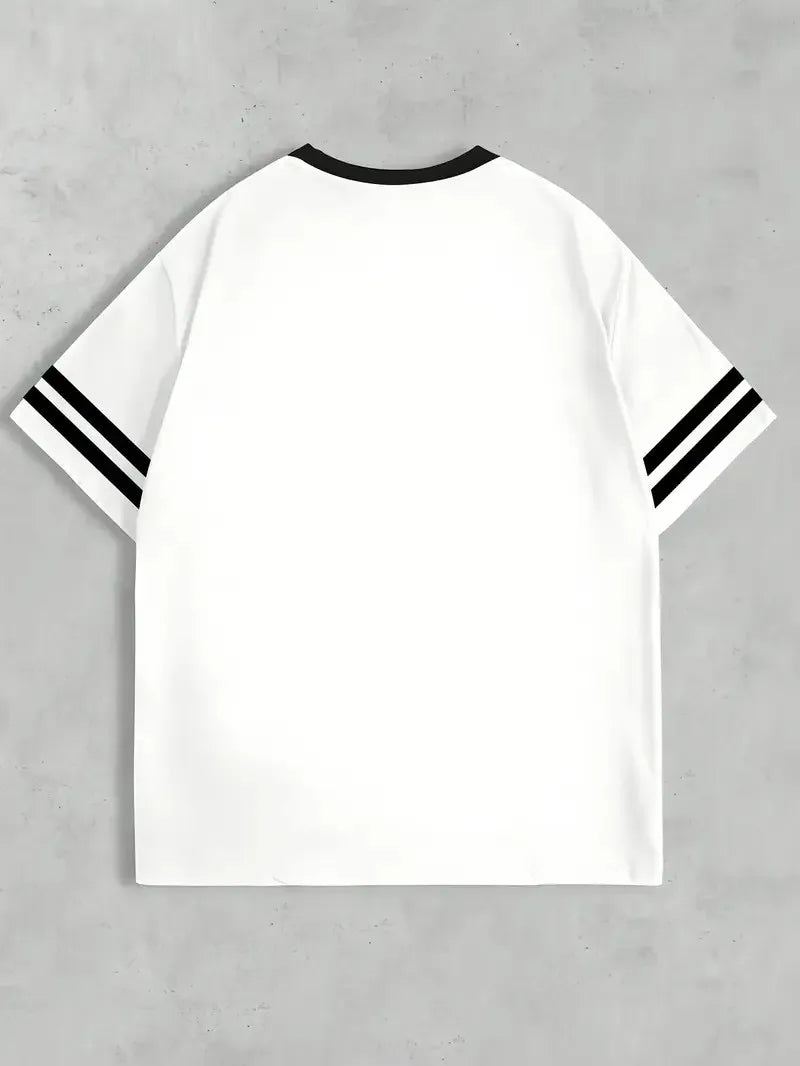 Summer New Men's T-Shirt Breathable Casual Sporty Digital Print