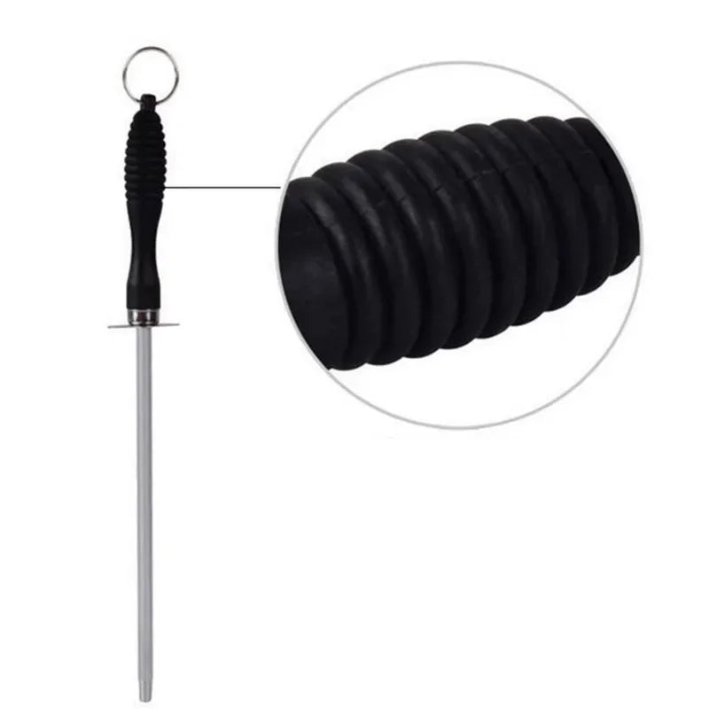 Sharpener Rod Professional Carbon Steel Knife Durable Knife Grinder with ABS Handle Sharpening Blade Rod Knife Kitchen Tool