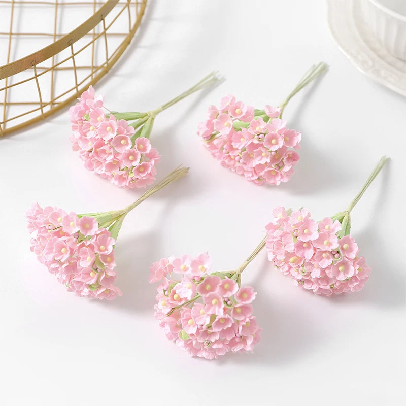 1/3/5Pcs Artificial Flower Bouquet Silk 11cm Fake Flowers for  Home Decor Garden Wedding Decoration DIY Craft Gifts Accessories