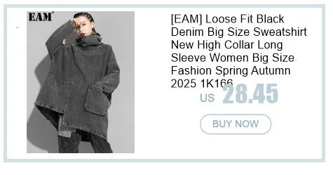 [EAM] Zipper Sweatshirt Half-body Skirt Two Pieces Suit New Turtleneck Long Sleeve Women Fashion Tide Spring Autumn 2026 1DH7237