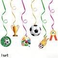 2sets/1set Soccer Happy Birthday Banner Set Football Theme Birthday