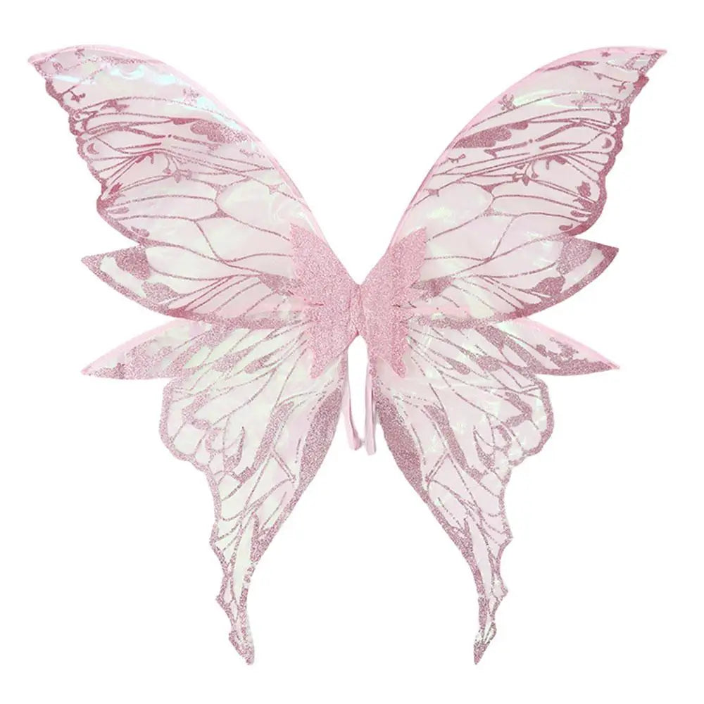 Adults Fairy Wings Girls Sparkling Angel Wings  Costume Wings for Halloween Costume Dress up Party Favor Christmas Gift