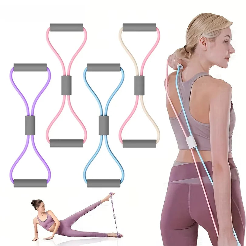 Yoga Resistance Bands Elastic Band Sports Exercise Puller 8-shaped