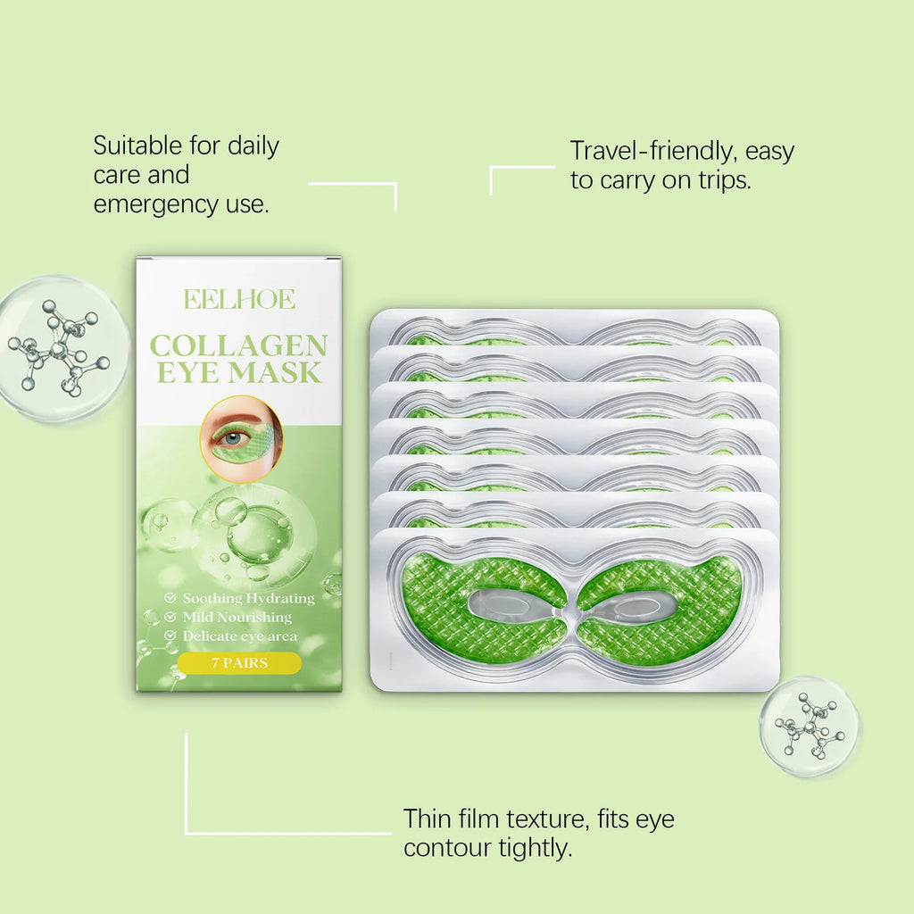 Collagen Eye Mask Patches Moisturizing Firming Anti Dark Circles Remove Eye Bags Eyes Care Gel Masks Pads Eyes Skin Care