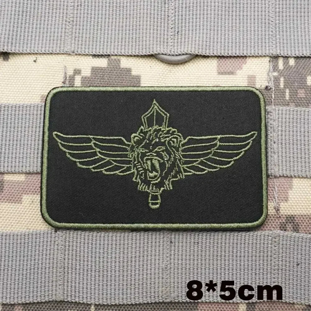 Israel Flag Embroidery Patch Hook and Loop Mlrs Army Morale Badge Israeli Language Outdoor Equipment Tactical Backpack Sticker