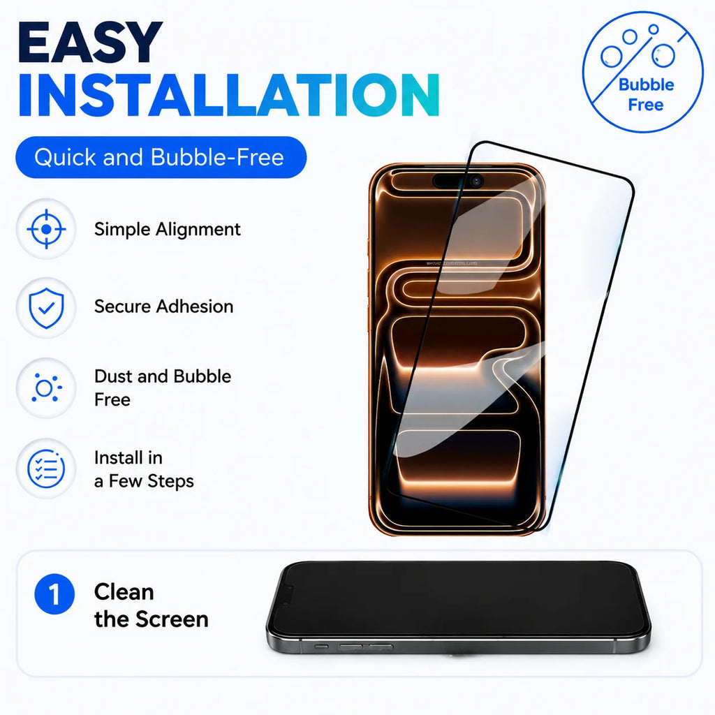 10-1 pcs Tempered Glass for IPhone 17 Pro Max