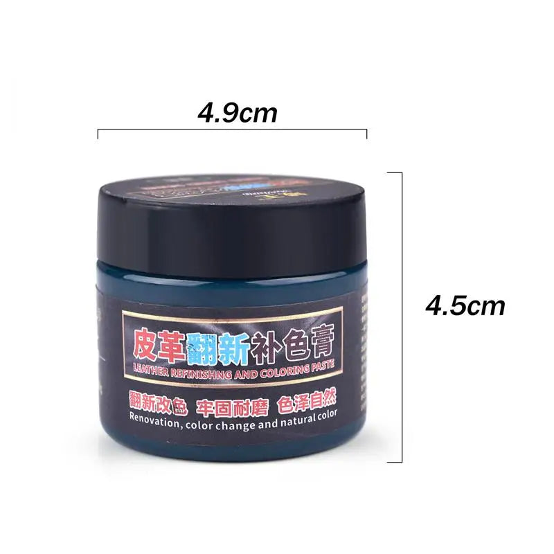50ml Leather Paint Shoe Cream Coloring Leather Dye Repair Restoration Colors Change Paints For Bag Sofa Car Seat Scratch Brown