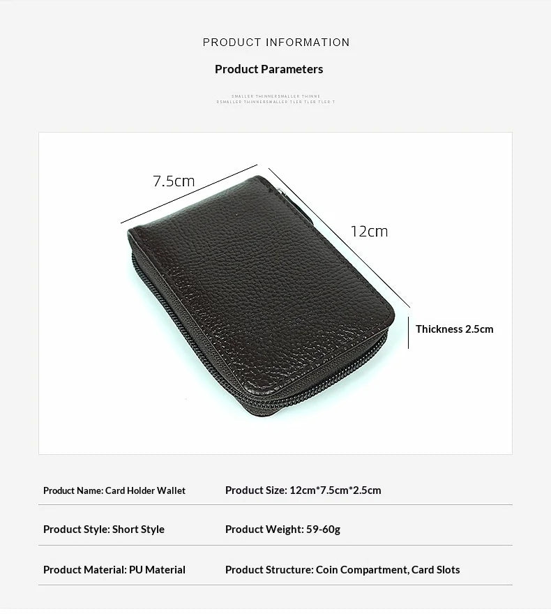 RFID Blocking Leather Wallet for Men Women, 12 Card Slot Accordion ID Driver License Holder, Thin Minimalist Credit Card Organiz