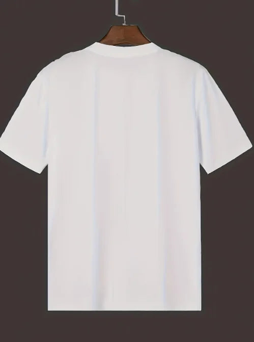 Men&amp;apos;s Geometric Print T-Shirt - Summer Business Casual Short